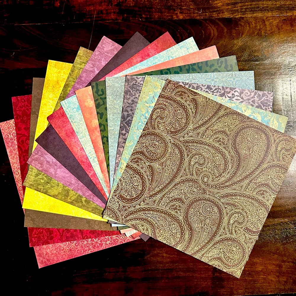 Fall Scrapbook Paper! Beautiful Autumn Colors! 12x12”
